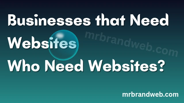 businesses that need websites