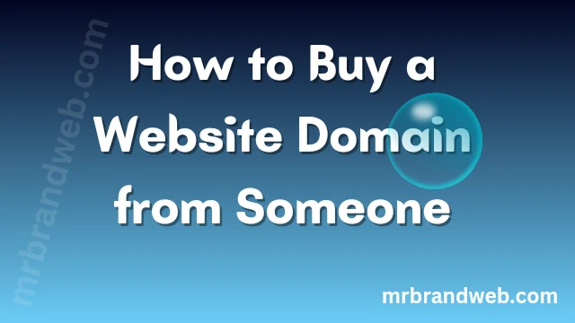 how to buy a domain from someone