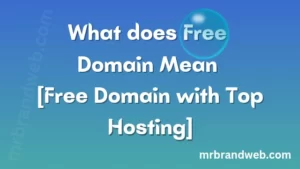what does free domain name mean