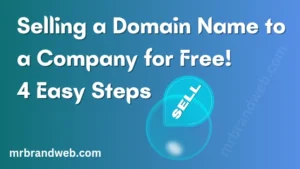 selling a domain name to a company for free!